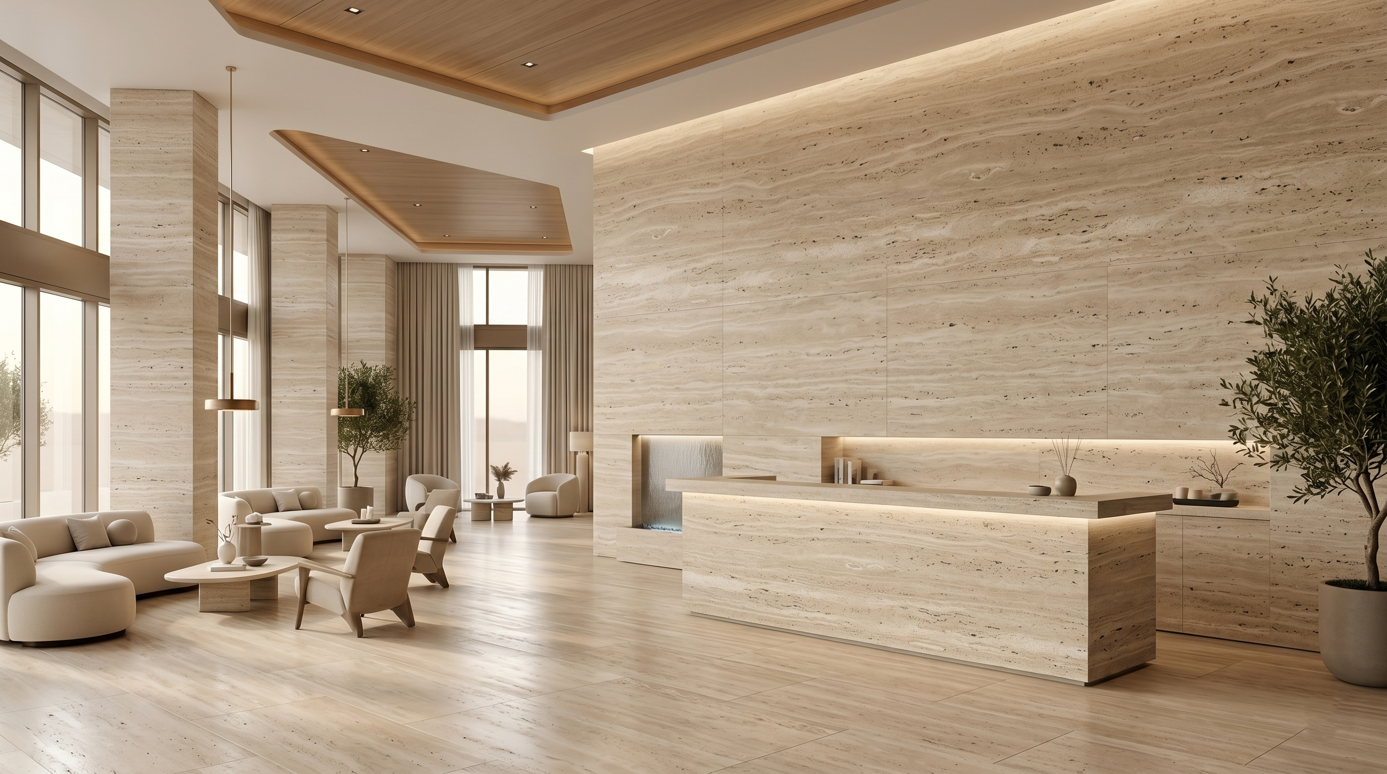 Beige Travertine Marble Italian Marble - Wholesale Price India | R Marble Palace