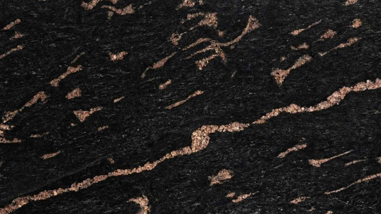Premium Fish Brown Indian Granite featuring dynamic, flowing earthy brown and black patterns. High-quality polished slab supplied wholesale in Kishangarh.